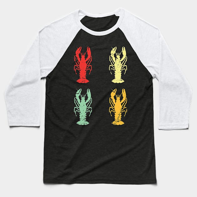 Vintage Mardi Gras Crayfish T-Shirt Baseball T-Shirt by mdshalam